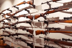 Gun Room Feature Wall - Prohibited and Modern Firearms | $10,000 Donation | NZ Hunting and Shooting Museum