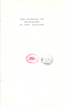 Load image into Gallery viewer, The Ecology of Mustelids in New Zealand | New Zealand Department of Scientific and Industrial Research | Second Hand Book

