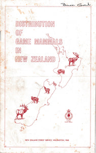 Distribution Of Game Animals In New Zealand | NZFS